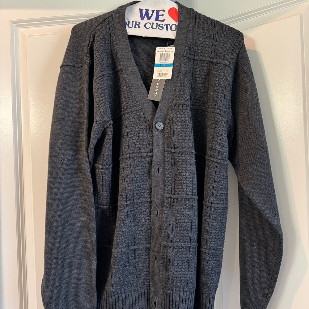 Women’s Charcoal Gray Cardigan Sweater (NWT) Size XL